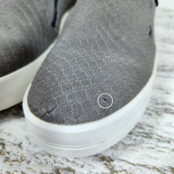 Timberland "Mayliss" Slip-on Snakeskin Gray Grey Sneaker Shoe | Women's Size 9 - Picture 4 of 12